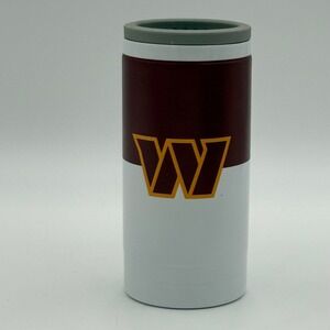 Washington Commanders Logo Brands 12oz Slim Can Cooler Insulated Stainless Steel